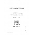 Operating manual for Denka Lift - DK25